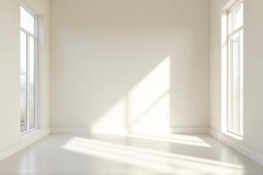 Empty room ready for move-in or move-out cleaning